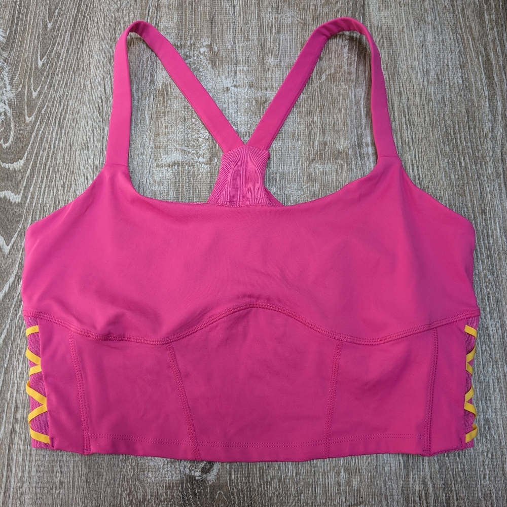 NWT Adore Me Pink Vitality Cropped Support Tank Bra Size XL